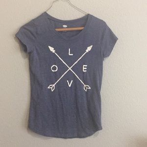 Navy love arrow tee